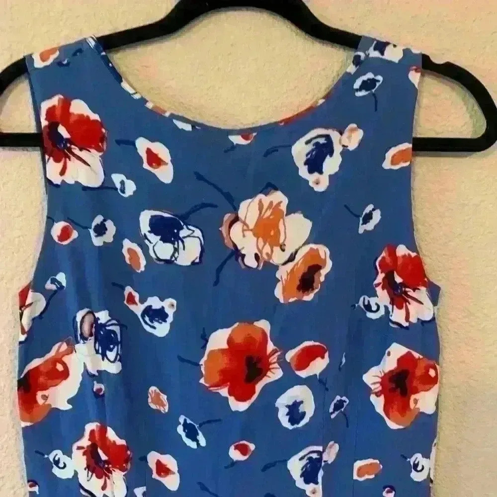 Floral Romper Tommy Hilfiger sz 4 summer flowers casual fair America 4th of July - Picture 2 of 7